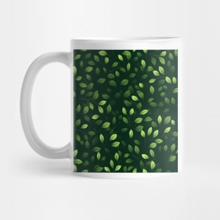 Green Leaves Pattern 28 Mug